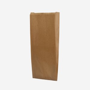 Side gusset bag 3kg, brown, 170/70/420