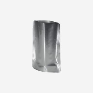 Stand-up pouch, silver, H140 x W93 x D20 mm