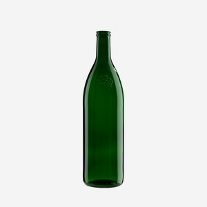 Oil bottle , green glass, styrian emblem, 1000ml