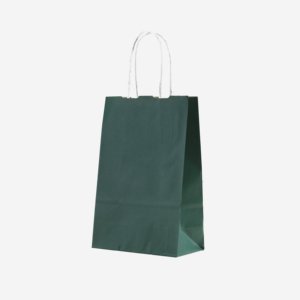 Minibag gift carrier bag with paper cord, green