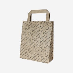 Carrying bag "Thank you", brown, 180/80/220