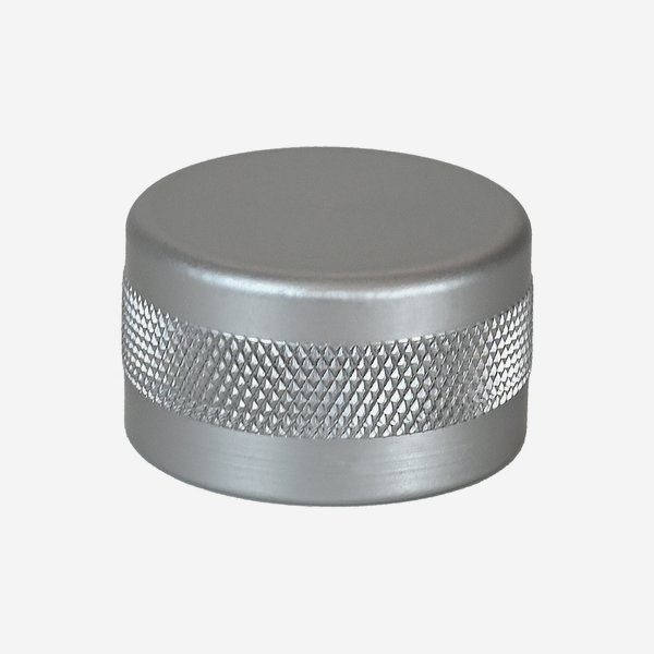 Alu-Plastic screw cap GPI 28 exclusive, silver