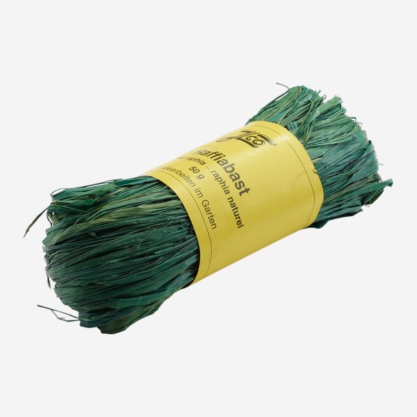 Raffia ribbon 50gr, green