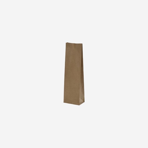 Block bottom bag, 100% paper, brown