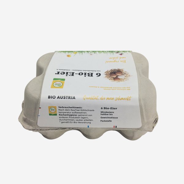 egg carton for 6 eggs, "Bio Austria"