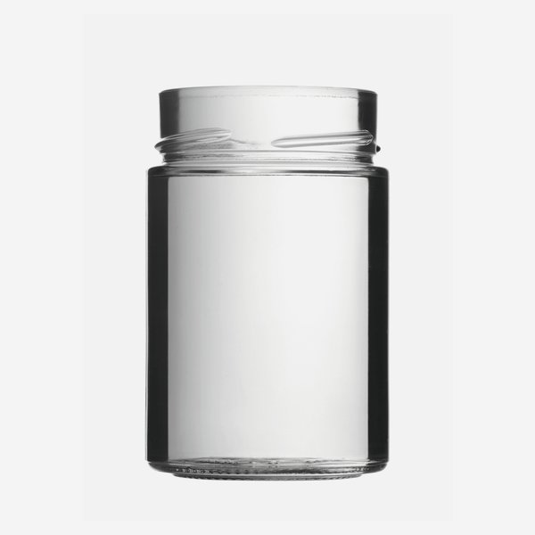 FACTUM Screw jar 370ml, white, mouth: TO70De