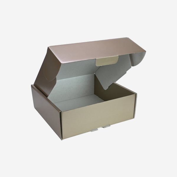 Gift box, bronze metallic, 283/280/100