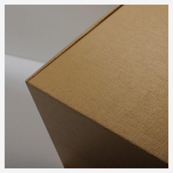 Gift box, gold with structure, 380/180/100