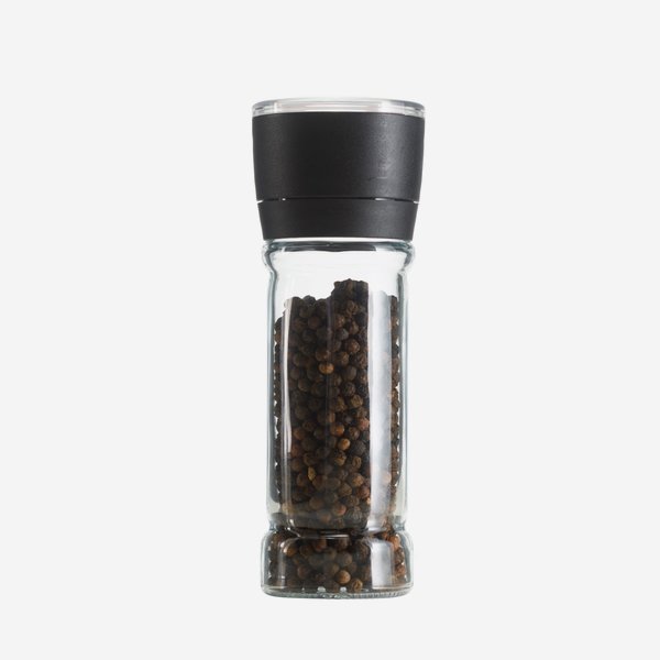 Spice grinder, black, red adjustment screw