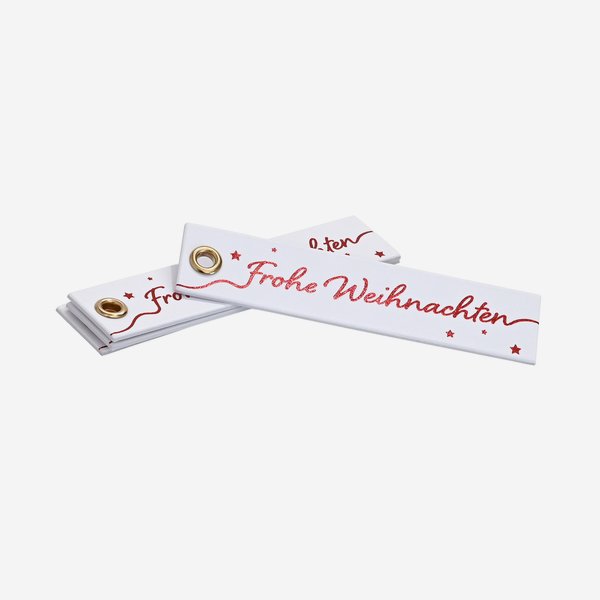 Gift tag "Frohe Weihnachten", 90x20mm