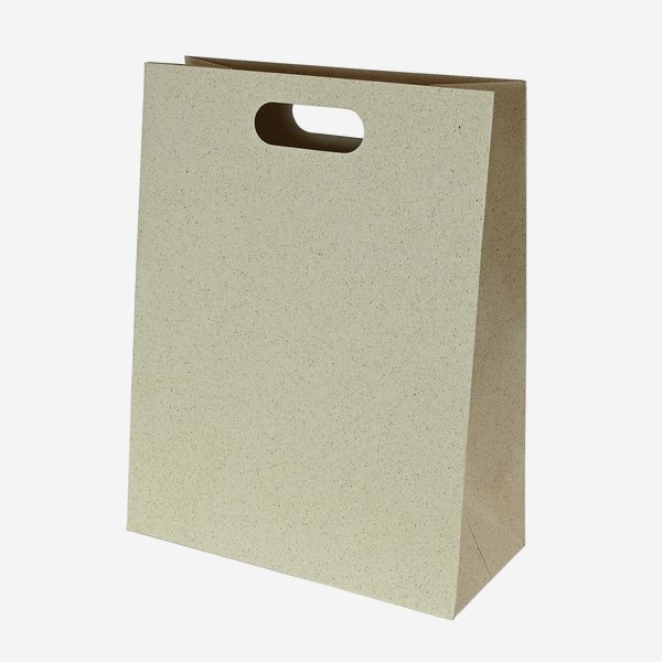 Gift carrier bag, grass paper, 280/130/360