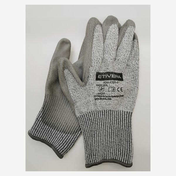 Cut protection gloves with coating, size 9