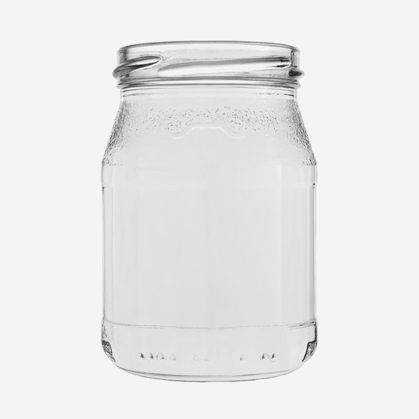 Yogurt jar 250ml, white, mouth: TO63