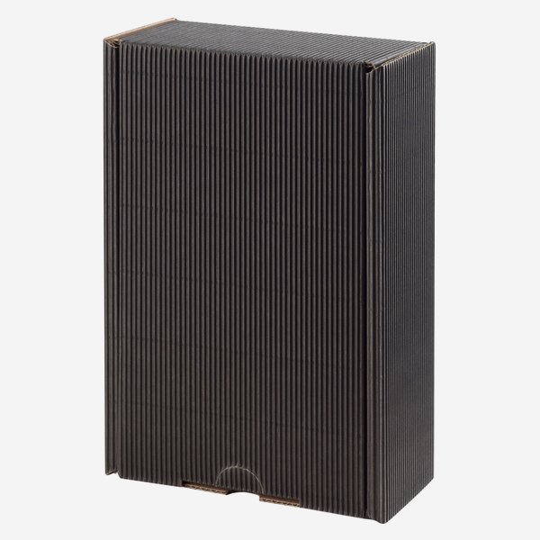 Gift box with open flute, black, 255/150/80