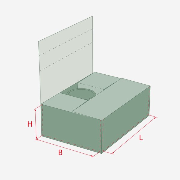 Packaging cardboard box for 6x Fac-106, Sec-106