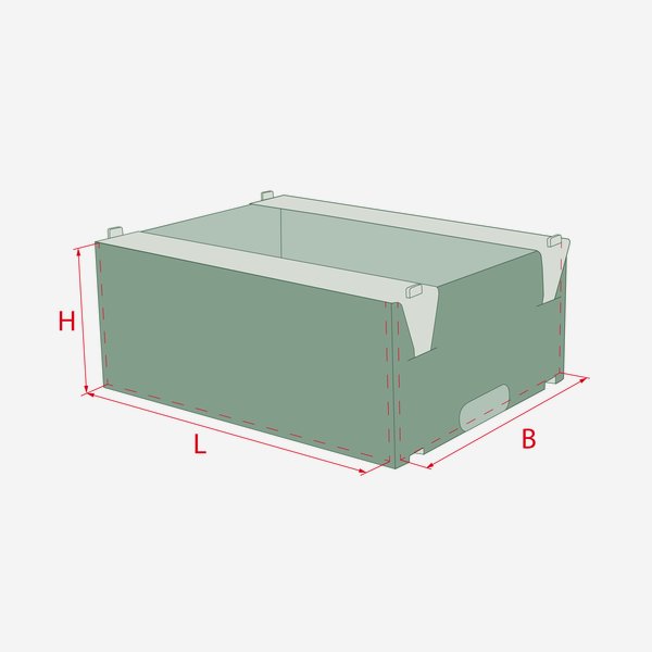 Cardboard tray 5kg, "Spezialitäten", 380/281/160