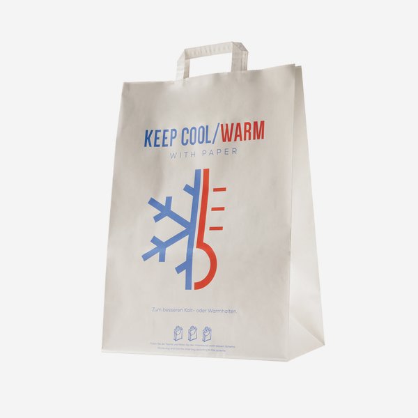Cooler bag "KEEP COOL" made of paper