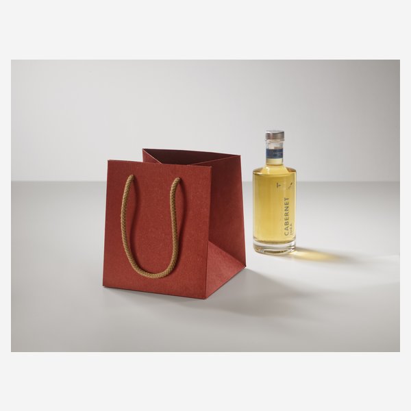 Gift carrier bag, red, 160/160/180
