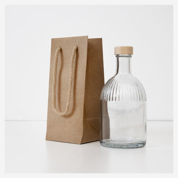Gift carrier bag, brown, TRS-500GPI, 93/93/210