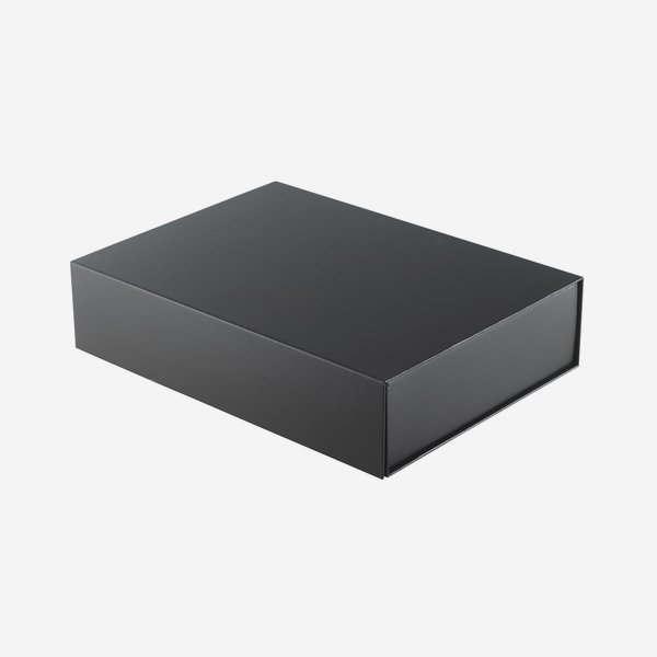 Opal folding box, black-matt, L380 x W265 x H85mm