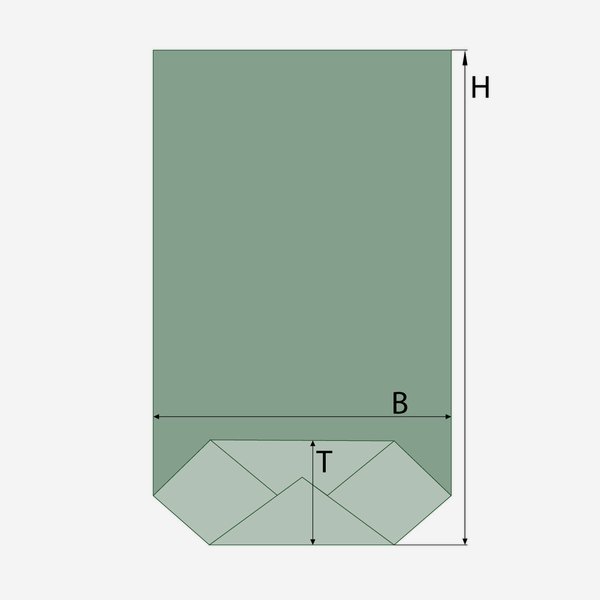 OPPC - Cross bottom bag, W160 x H270mm