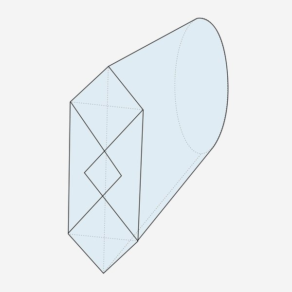 OPPC - Cross bottom bag, W95 x H160mm