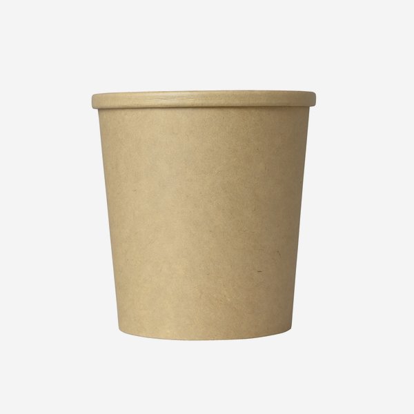 Paper Food Container cup 770ml, brown