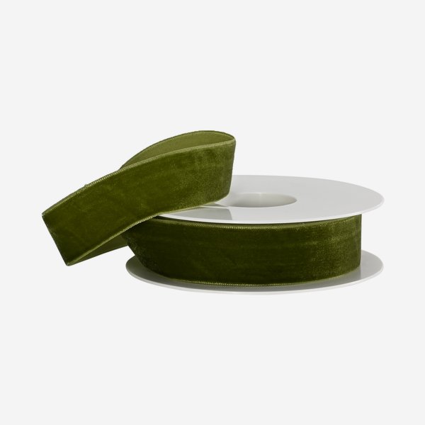 Velvet ribbon, green