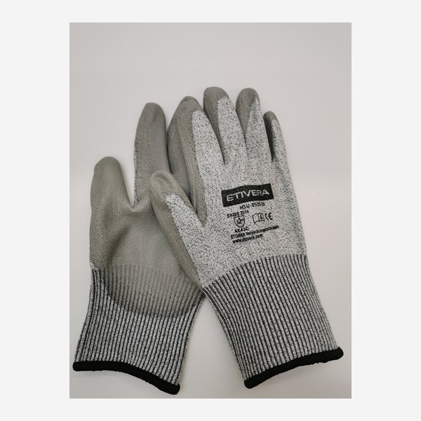 Cut protection gloves with coating, size 10