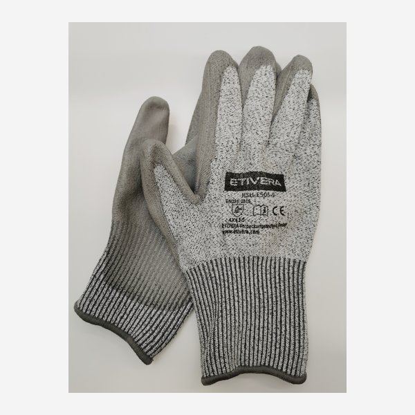 Cut protection gloves with coating, size 9