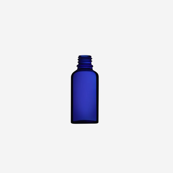 Dropper bottle 30ml, blue, mouth: GL-18