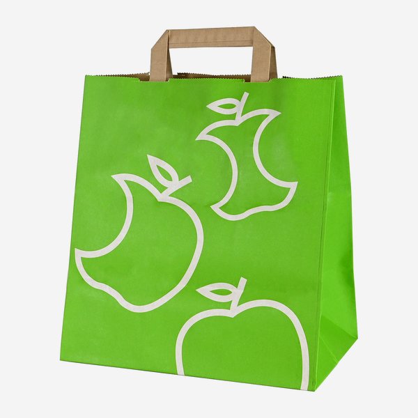 Carrying bag wetproof, apple, 260/170/280