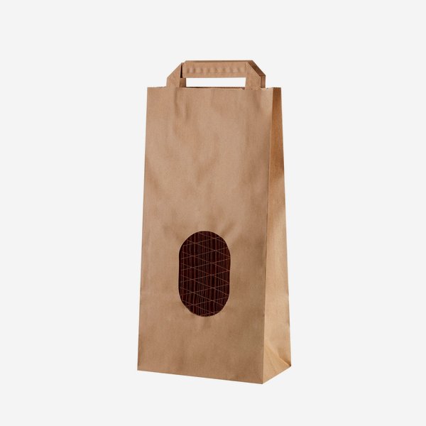 Potato carrier bag 2kg, brown, 170/90/350