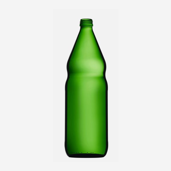 Oil bottle 1000ml, green, finish: MCA28