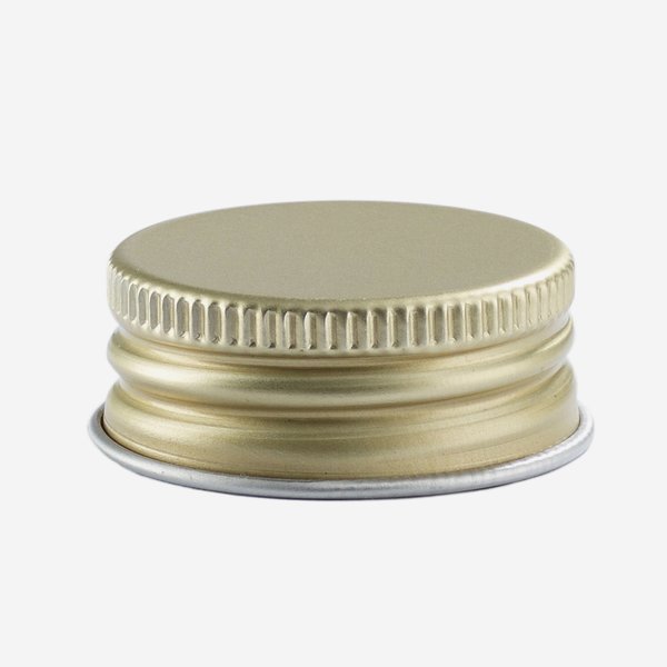 Aluminium screw cap 24mm, gold