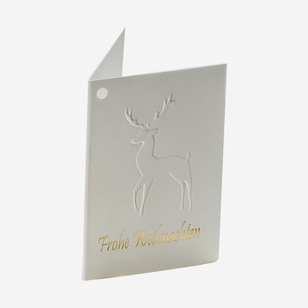 gift tag "deer"