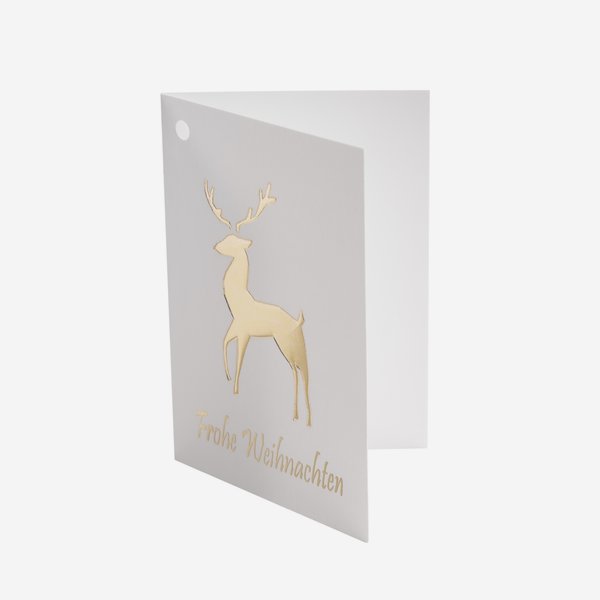 gift tag "deer" HP gold