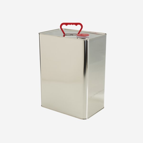 Oil tin 10000ml, silver, inside and outside blank