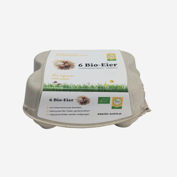 egg carton for 6 eggs, "Bio Austria"