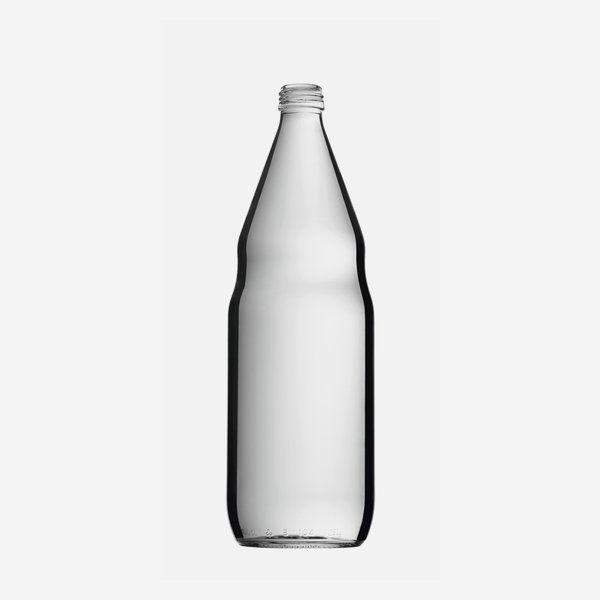 Juice or vinegar bottle 1000ml, white, mouth:MCA28