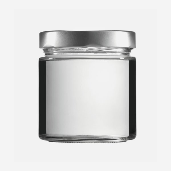 FACTUM Screw jar 410ml, white, mouth: TO82De