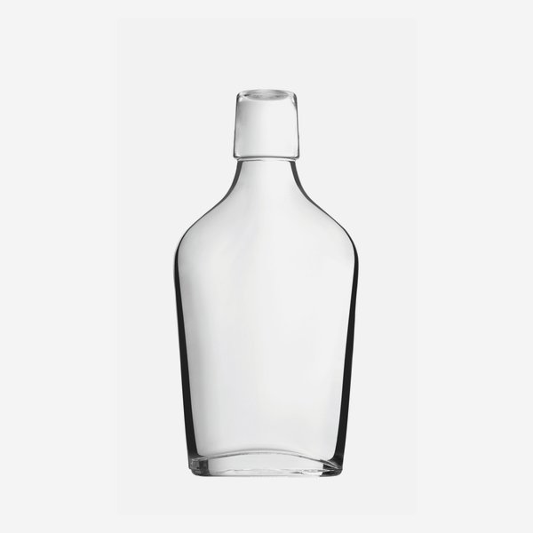 Flask 200ml, white, mouth: Swing top