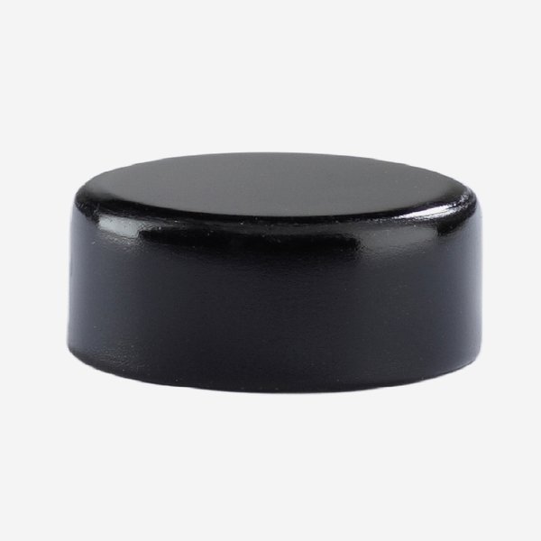 Alum-Synthetic material-Screw cap GPI 28, black