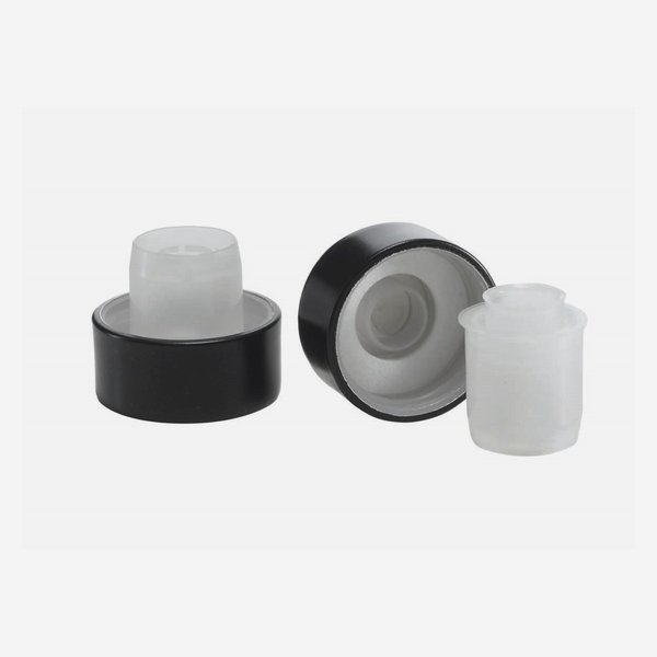 Alu-Plastic-Material screw cap GPI 28, glass ball
