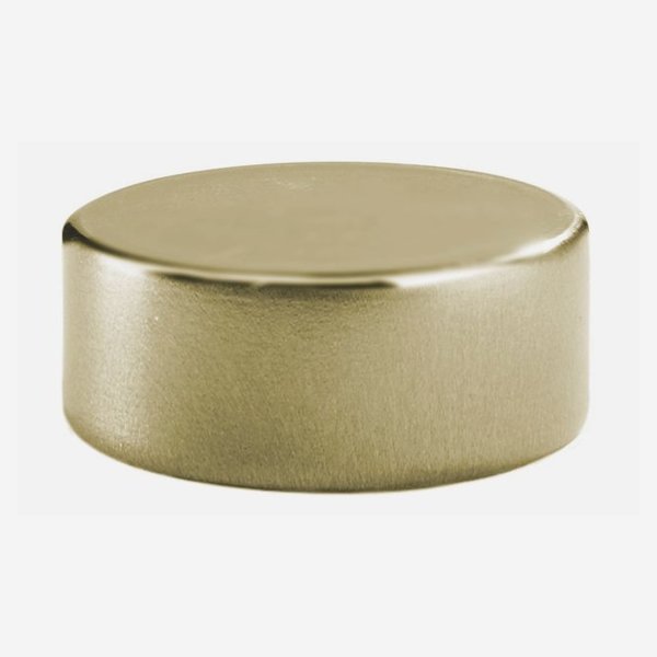 Alu-Plastic-Material screw cap GPI 28 flat, gold