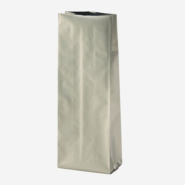 Vacuum-coffee bag 500g, silver, without valve