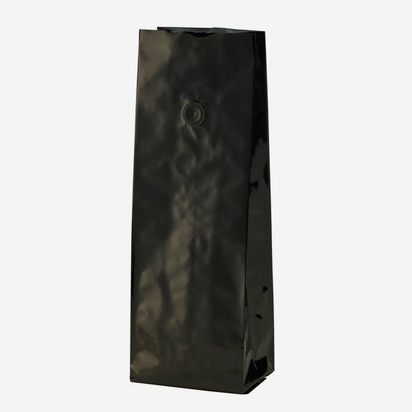 Vacuum-coffee bag 1000g, black, with valve