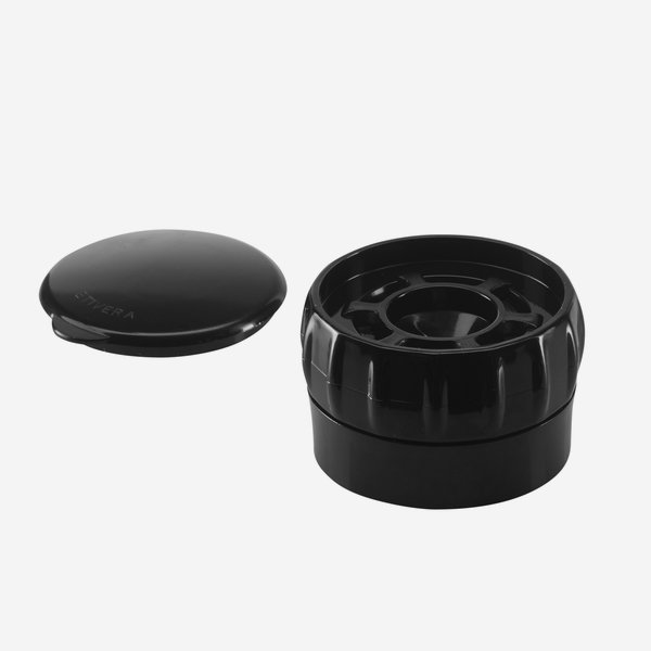 Spice grinder, adjustable, black