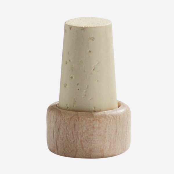 Cork stopper with wooden grip, ø10/13mm