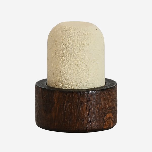 Cork stopper with wooden grip brown, ø20mm